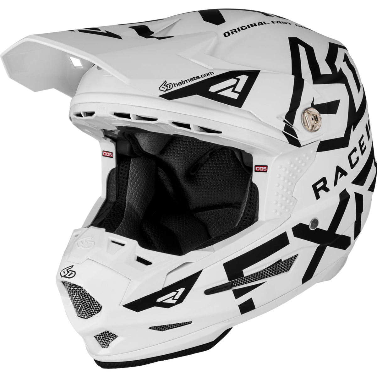 Fxr Atr-2y Youth Helmet Visor/peak Black/white Cap 6D ATR-2Y Youth
