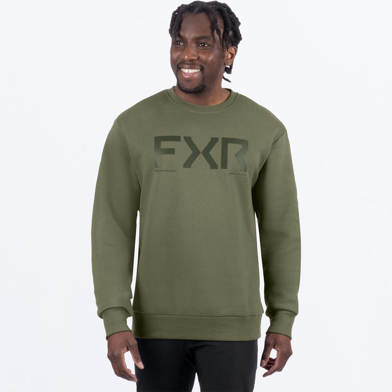 MCoreCottonCrewneck_Sweatshirt_Moss_SKU_261153-_7900_Front