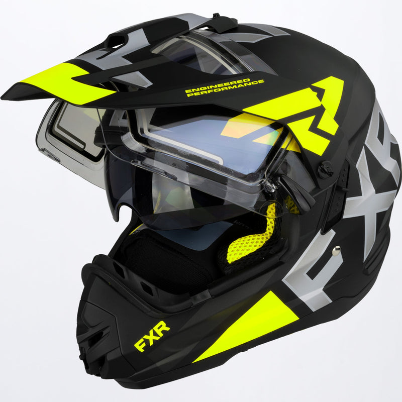 Torque X Evo Hjelm med elektrisk visir og solbeskyttelse